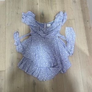 Purple skylar and madison romper